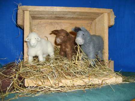 Ochs, Esel und Schaf
